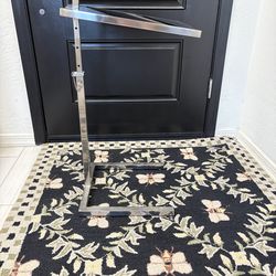 Glass adjustable height side table