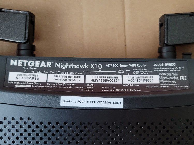 Netgear Nighthawk X10 Gigabit WIFI Router