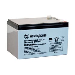 Westinghouse WA12120-F2, 12V 12Ah F2 Terminal Sealed Lead Acid Rechargeable Battery