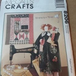 3 McCalls Patterns Wreath Quilt & Doll + More