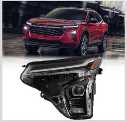 Left driver side Headlight Assembly, Compatible with 2024-2025 Chevy Trax LT / 2RS / Activ, LED Projector Headlamp,