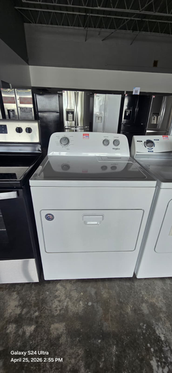 Whirlpool Electric Dryer – AutoDry, White, Clean
