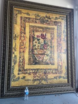 Large Framed Art - Liz Jardine "Porto Sienna" - High-End Custom Frame