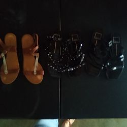$10 Each , Black Dolce Vita Sandels Size 7-8,  Brown Andre Sandels Size 41, Brown DV Boots Size 6 , Vans Shoes 9.0, Weatherproof Boots Size 10 M