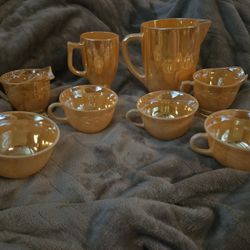 Orange Tea Set