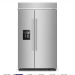 🔥 KitchenAid 48” Built-In Side-by-Side Refrigerator – Luxury Storage with Smudge-Free Finish! 🔥