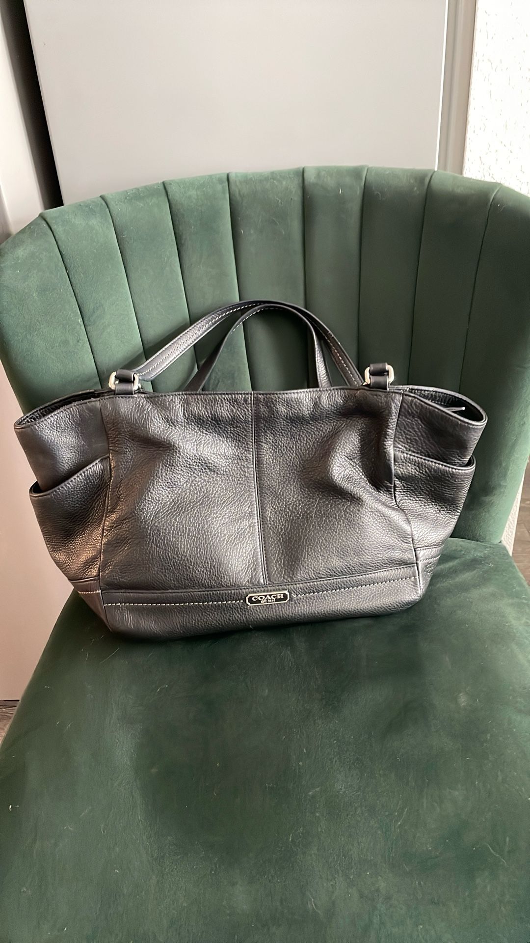 Coach Black Leather Bag