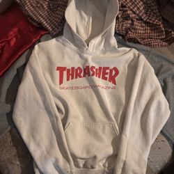 Thrasher White Hoodie
