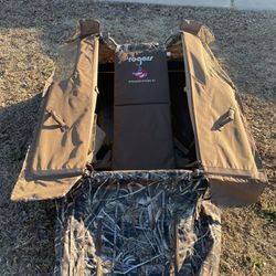 Camouflage goose blind