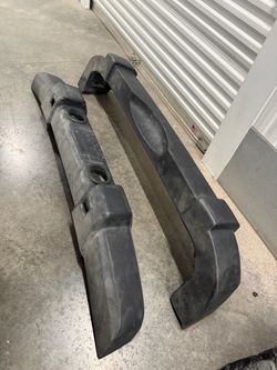 Black Plastic Bumper Covers Set of Two for Cherokee 14-18