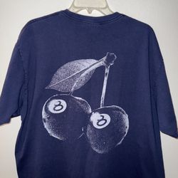 Stussy 8 Ball Logo Cherry Tee Shirt 