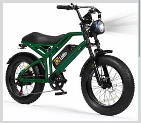 Qlife Electric Bike for Adults/Teens Spark-1800W Peak Motor 20" Fat Tires 20+MPH Electric Dirt Bike, Wh Battery Ebike, Dual Suspension Electri