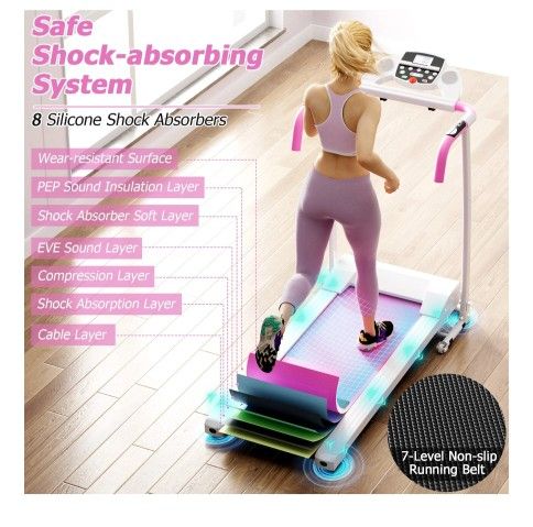 Pink Exercise Treadmill