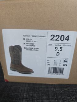 Brand new steal toe work boots