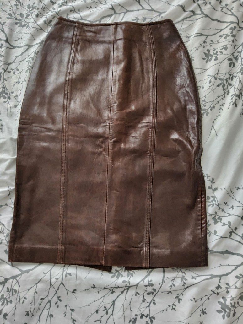 Leather  Skirt 