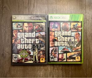 GTA 4 & GTA 5 Xbox 360 Video Games