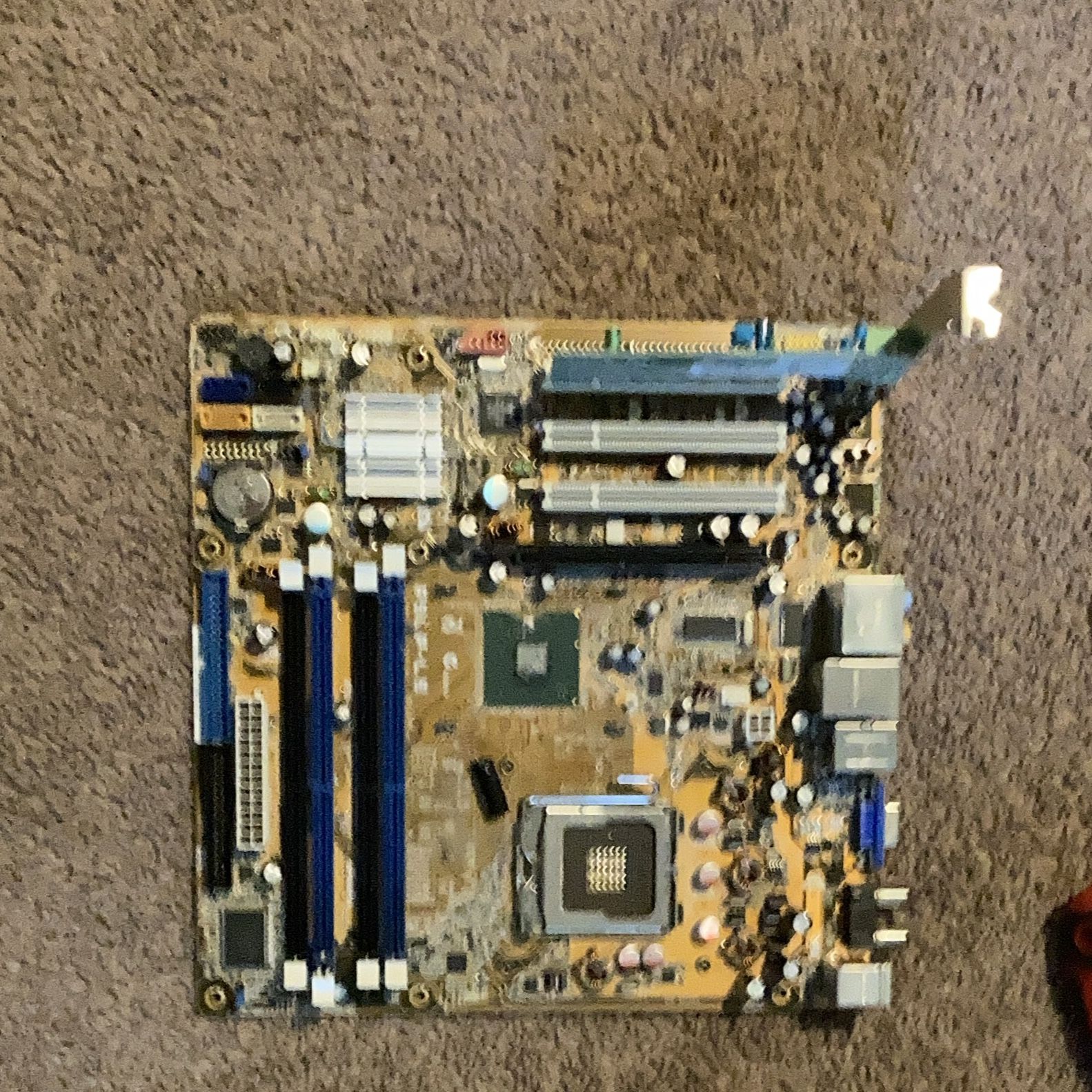 Desktop Computer Motherboard with RAM Slots