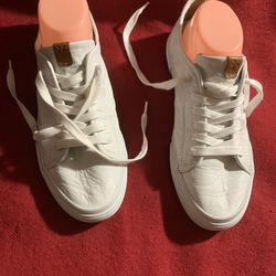 Frye White Leather Sneakers 