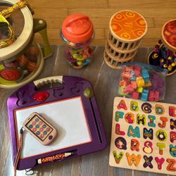 B. Toys Toddler Activity & Learning Toy Bundle (Wood + Magnetic)