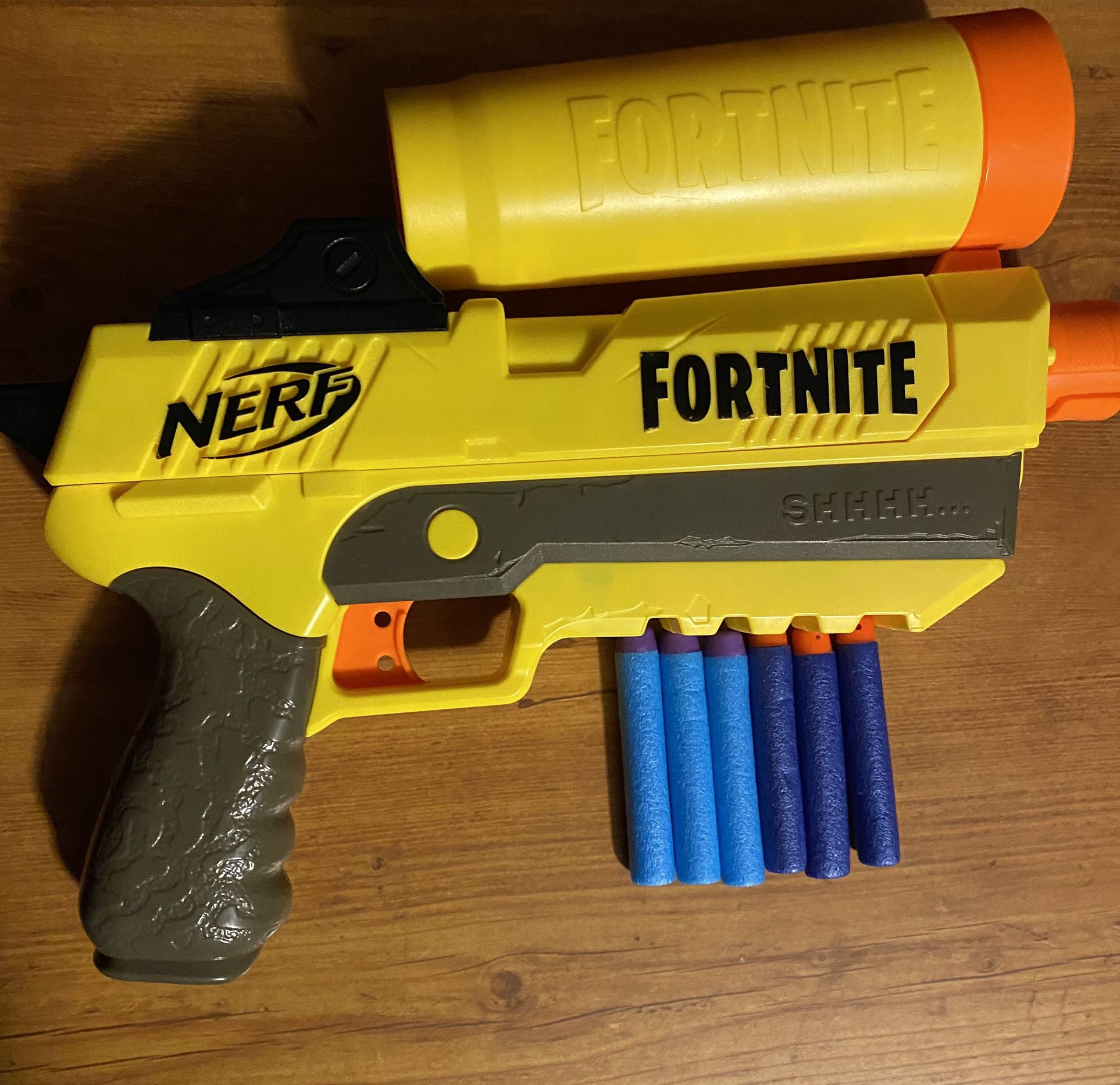 Nerf And Fortnite Crossover Silenced Pistol (With Detachable silencer)