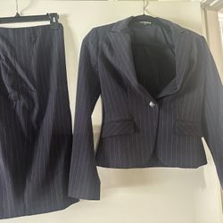 Express Pin Stripe Women Pencil Skirt Suit
