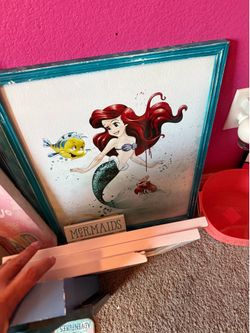 Toy storage little mermaid picture frames