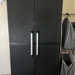 Keter Brand Tall Plastic Tool Cabinet/ Dresser/Armoire