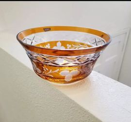 Italian crystal bowl
