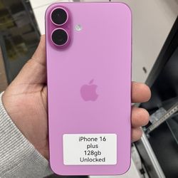 Pink iPhone 16 Unlocked. Cash Or $50 Down W Approval 
