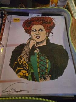 Hand Drawn Winnifred Sanderson from Hocus Pocus