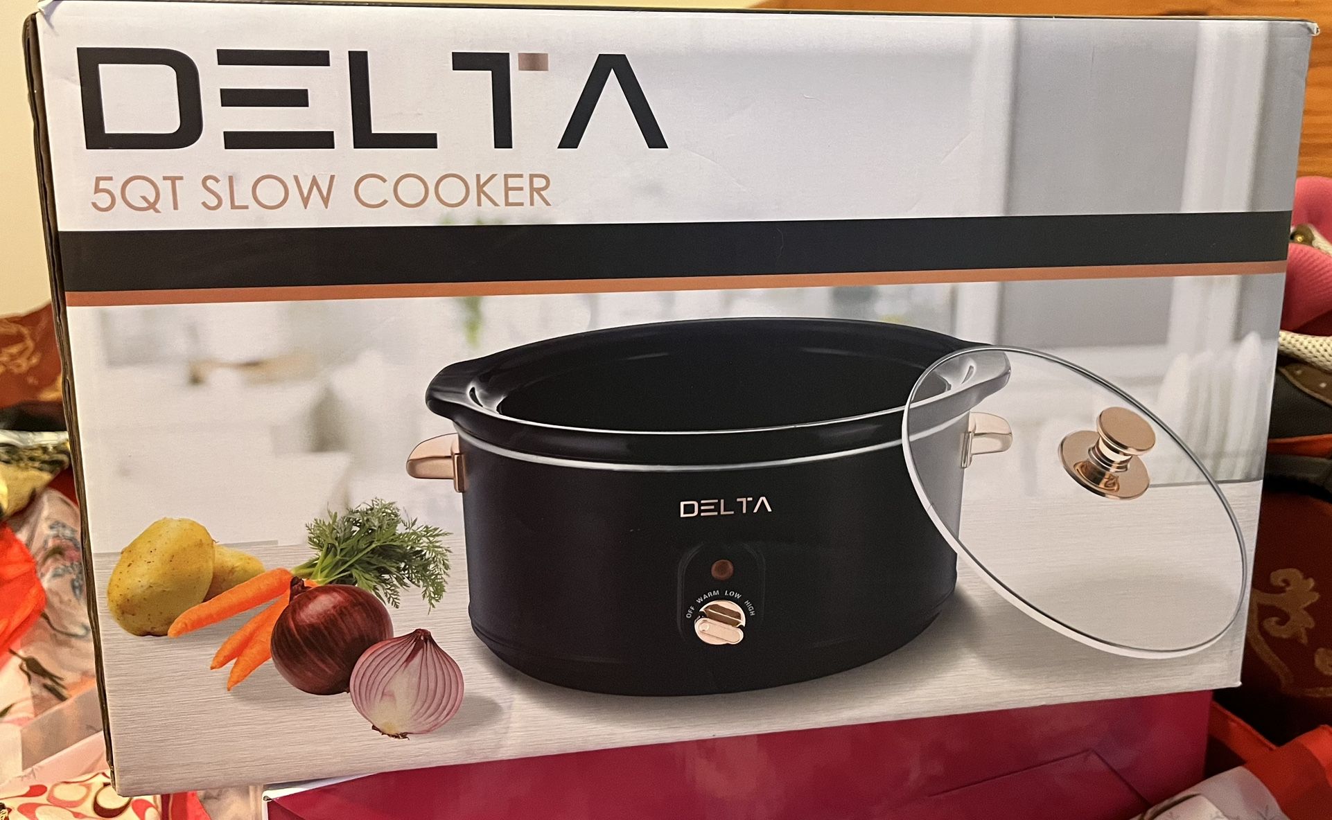 Delta 5QT Slow Cooker $25