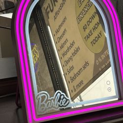 Barbie Arch Led Table Top Mirror 