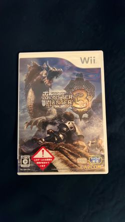 Nintendo Wii  Game Monster Hunter 3 (Japanese version)