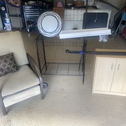 cabinet and deck chair Group all for $35 or make an offer 