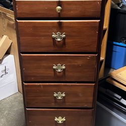 Tall Solid Wood Six Drawer Dresser
