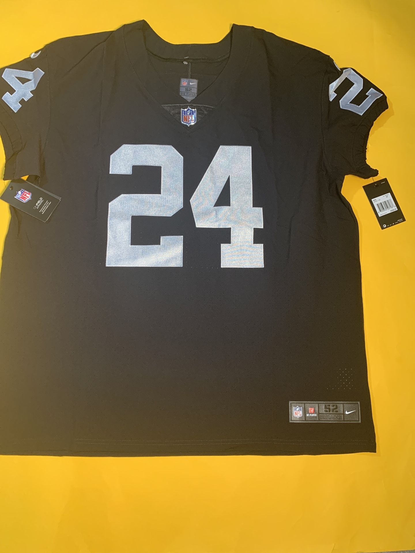 Nike Elite Authentic Marshawn Lynch Oakland Raiders #24 Jersey 851612-015 S 52