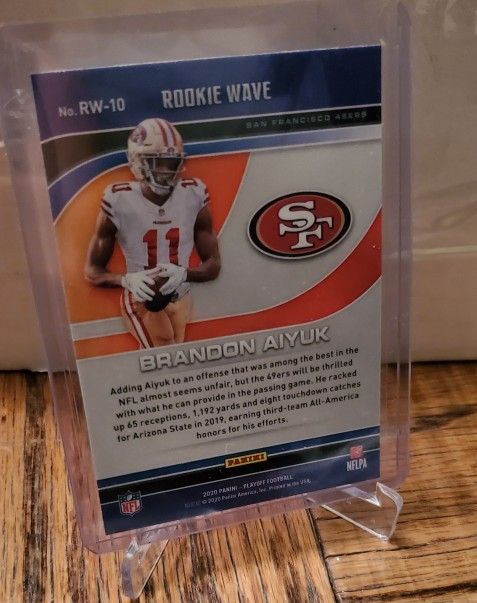 Brandon Aiyuk Rookie Wave Football Card