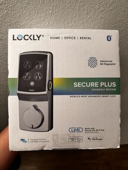 Lockly PGD728F Secure Plus Bluetooth Deadbolt - Satin Nickel Smart Lock
