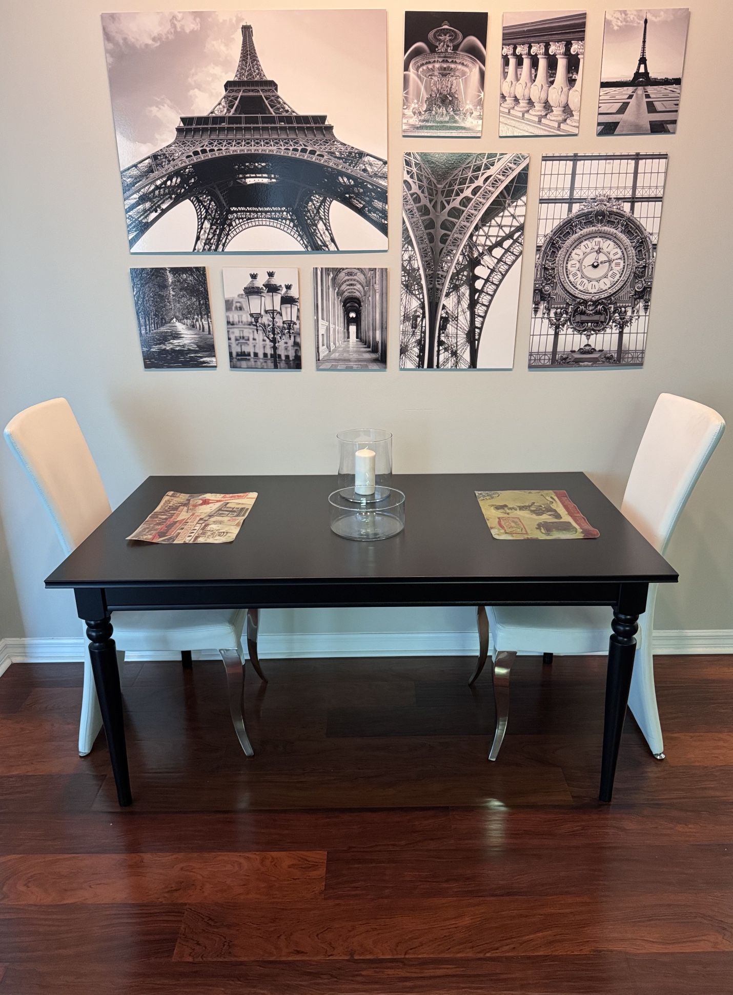 π₯ IKEA INGATORP Extendable Dining Set β Table, 2 Chairs + Bonus Wall Art