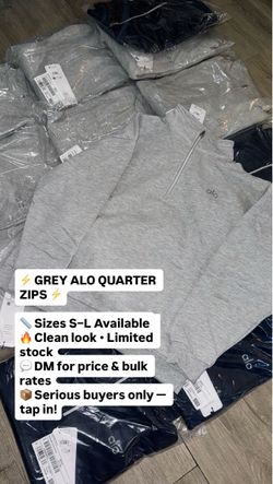 Grey Alo quarter zip