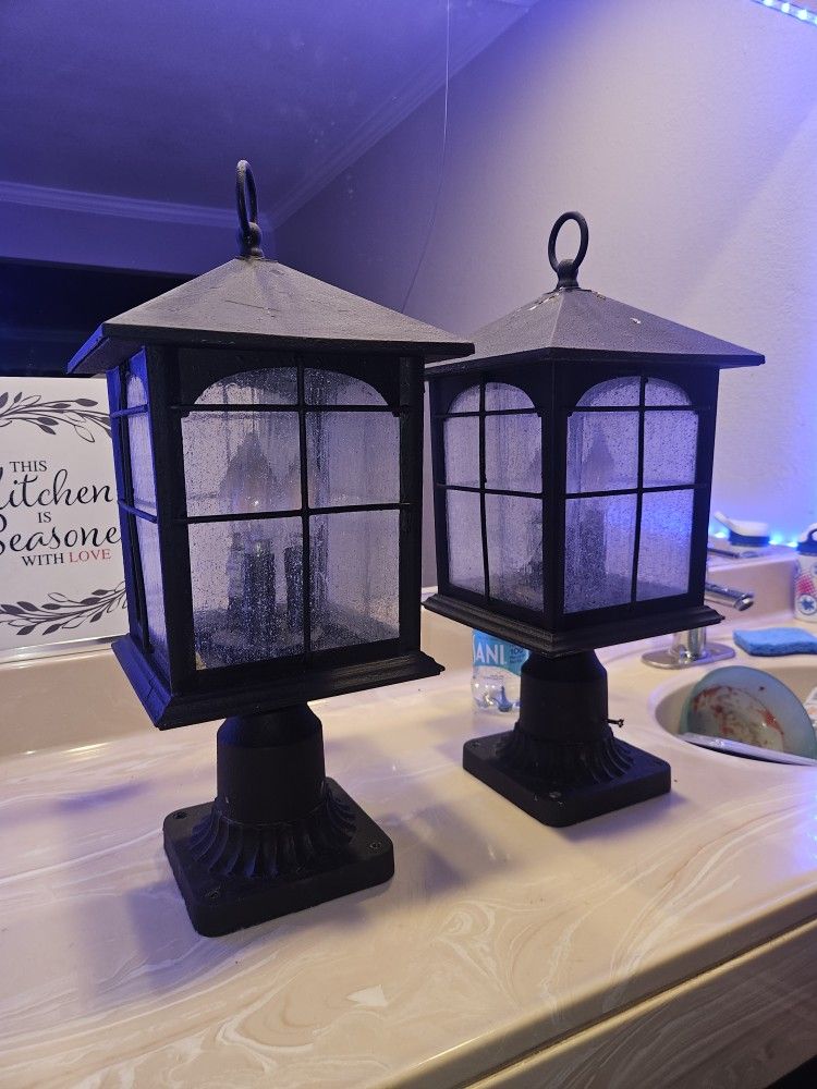 Cast iron Lamps For Post Or Brick Walls