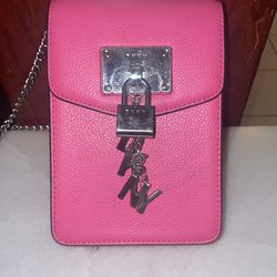 DKNY Shocking Pink Crossbody