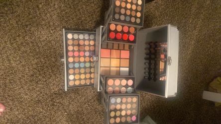 Makeup box and sweat pants  medium