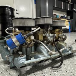 Factory 1966 Pontiac Tri-Power Intake & Carburetor Setup – (contact info removed)