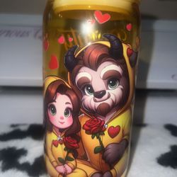 Beauty And The Beast / Disney / Glass Tumbler 