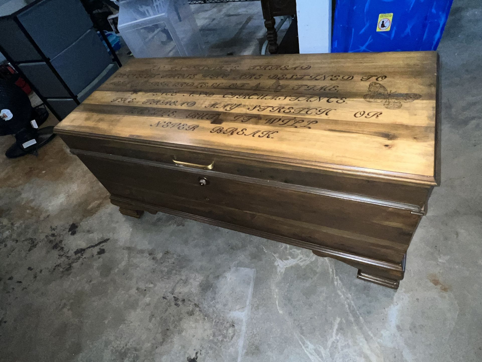 Vintage Cedar Hope Chest – With Custom Engraving & Trays