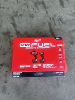 M18 FUEL 18V Lithium-Ion Brushless Cordless Hammer Drill and Impact Driver Combo Kit (2-Tool) with 2 Batteries