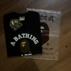 Black College Bathing Ape Tee