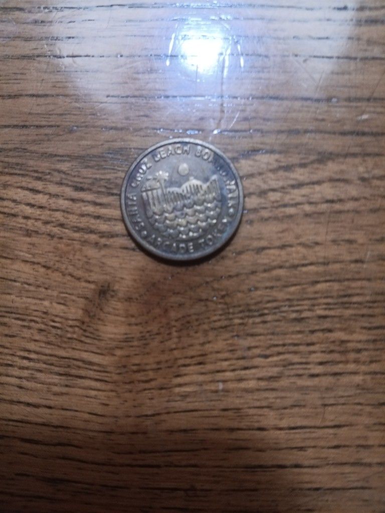 VINTAGE SANTA CRUZ BEACH BOARDWALK TOKEN