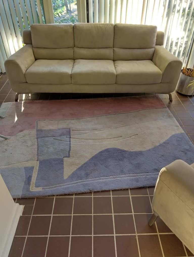 Modern Italian Sofa & Chair Set – Made by Natuzzi (Authentic, Made in Italy)